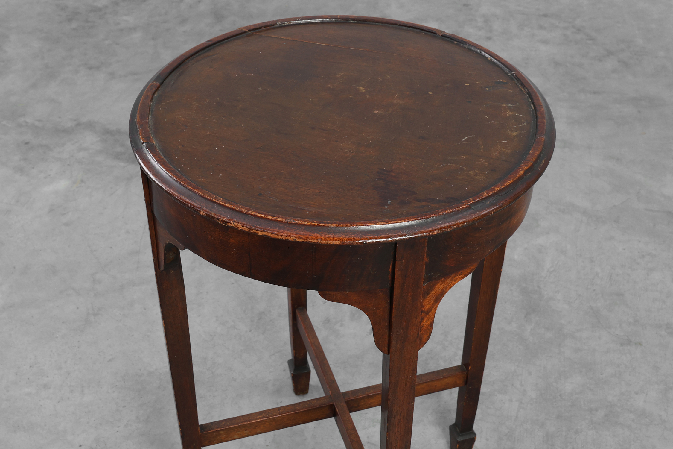 19th Century Rustic Round Side Table, France thumbnail